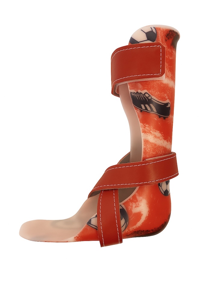 Red Ankle Foot Orthoses